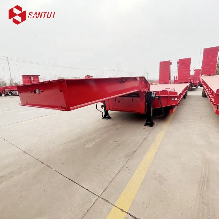 New / Refurbished 3/4 Axle Steel Flatbed Lowboy Semi-Trailer