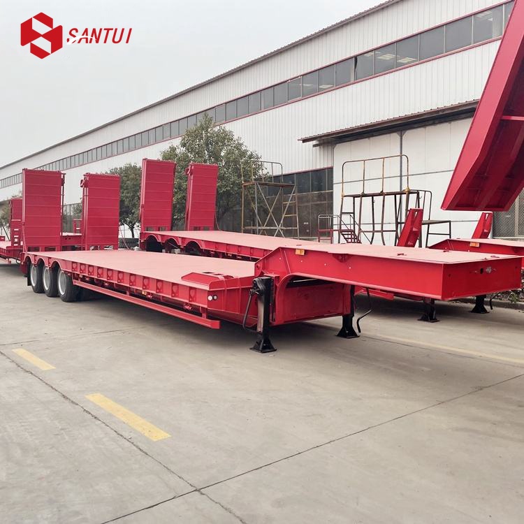 New / Refurbished 3/4 Axle Steel Flatbed Lowboy Semi-Trailer New / Refurbished 3/4 Axle Steel Flatbed Lowboy Semi-Trailer