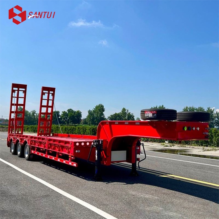 3/4/5 Axle Gooseneck Detachable Low Loader / Lowboy Semi Trailer