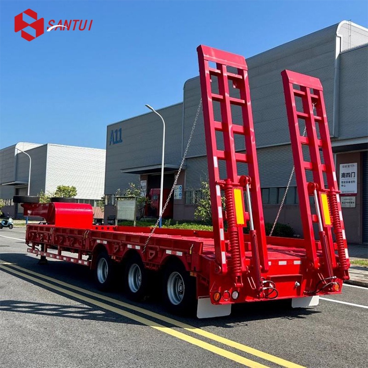 3/4/5 Axle Gooseneck Detachable Low Loader / Lowboy Semi Trailer