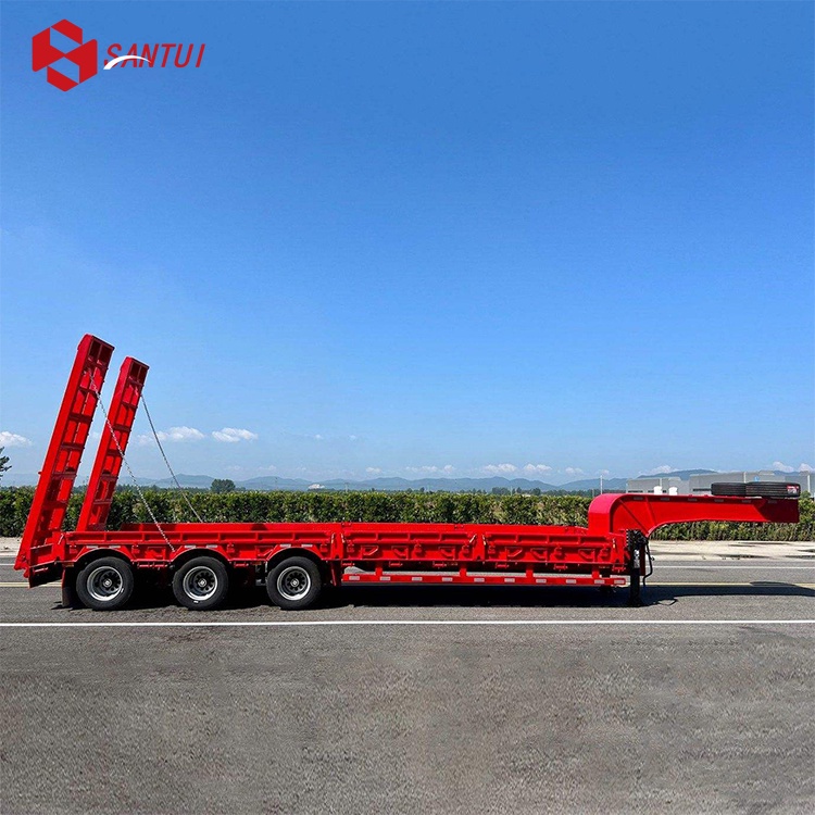 3/4/5 Axle Gooseneck Detachable Low Loader / Lowboy Semi Trailer