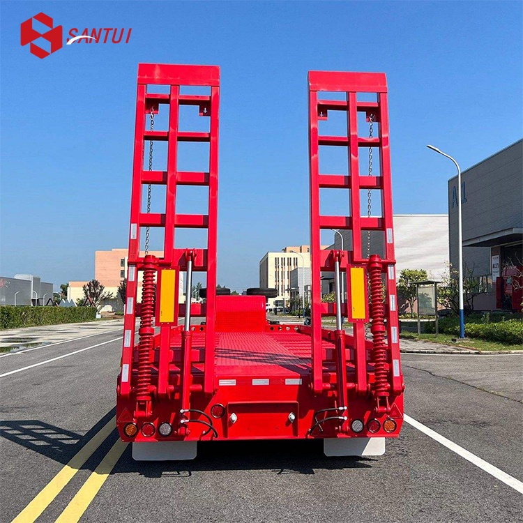 3/4/5 Axle Gooseneck Detachable Low Loader / Lowboy Semi Trailer