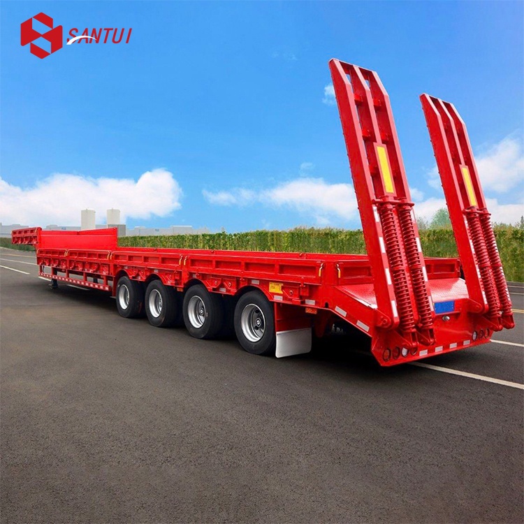 3/4/5 Axle Gooseneck Detachable Low Loader / Lowboy Semi Trailer