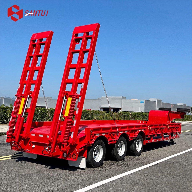 3/4/5 Axle Gooseneck Detachable Low Loader / Lowboy Semi Trailer