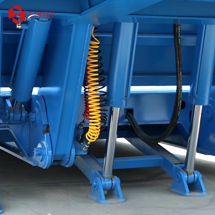 Steel Heavy Duty 3/4 Axles 50 Tons Lowboy Semi Trailer / New / Refurbished Lowboy Semi Trailer