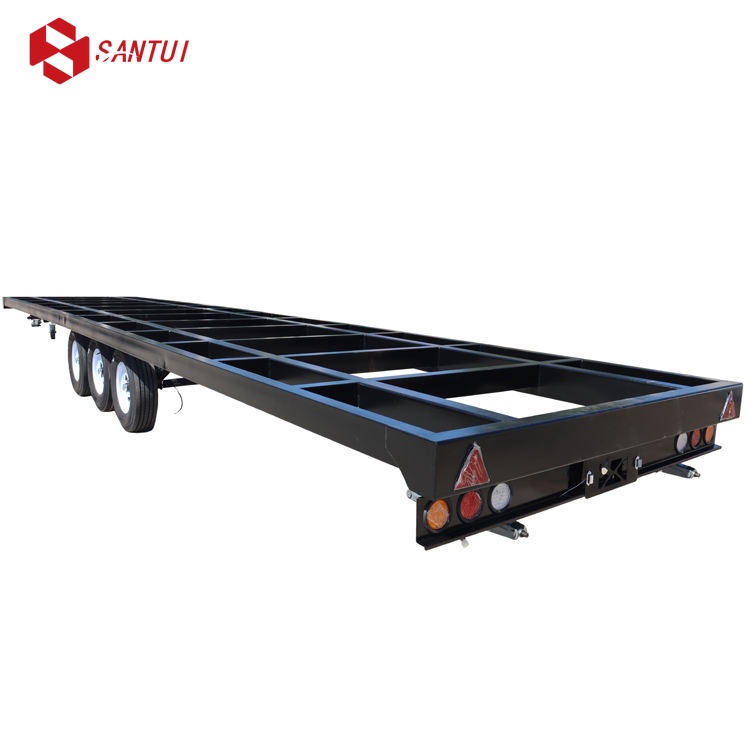 3 Axle 20ft Skeleton Container Semi-trailer / New / Refurbished Container Chassis Semi-Trailer
