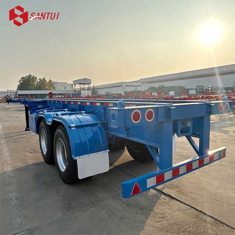 New / Refurbished Multiple Axles 20ft 40ft Container Chassis Semi Trailer