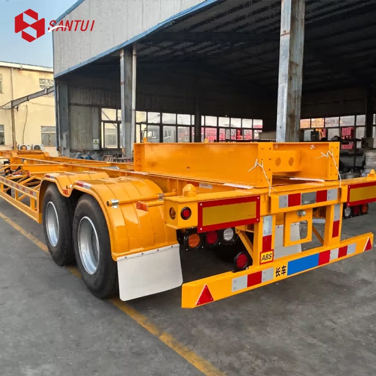 New / Refurbished Multiple Axles 20ft 40ft Container Chassis Semi Trailer