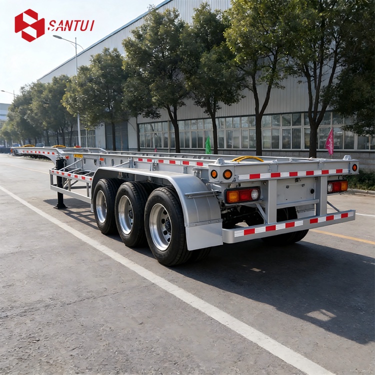 2/3 axles Container Trailer Skeleton Semi Trailer Truck