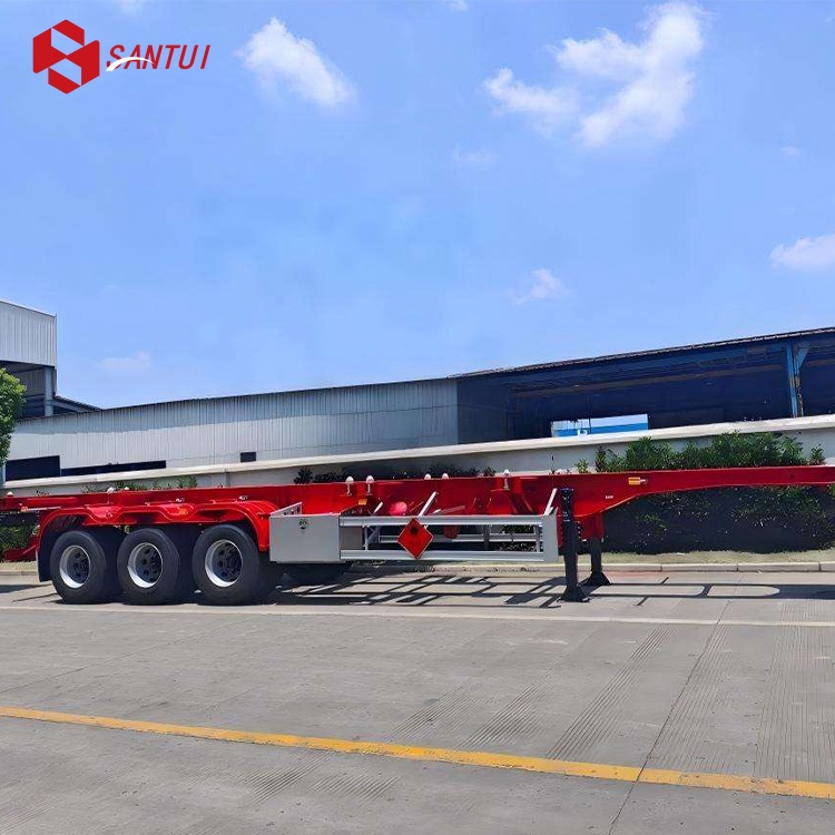 2/3 axles Container Trailer Skeleton Semi Trailer Truck