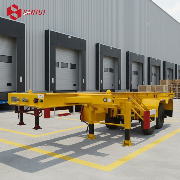 20ft/40ft/ft container skeleton trailer / New / Refurbished Container Chassis Semi-Trailer