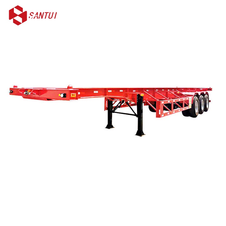 20-40 Ton Steel 3Axle Chassis Skeleton Skeletal Semi-Trailer