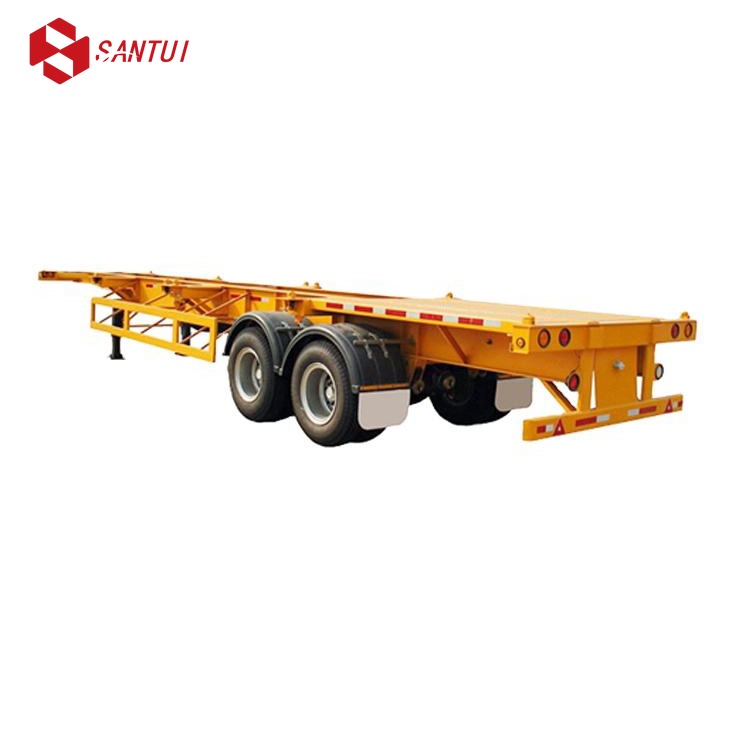 20-40 Ton Steel 3Axle Chassis Skeleton Skeletal Semi-Trailer