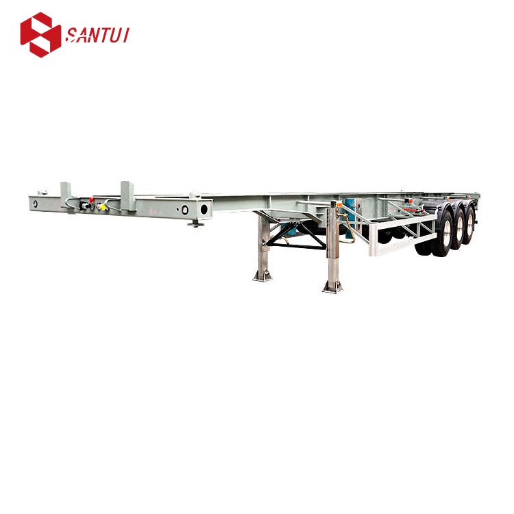 20-40 Ton Steel 3Axle Chassis Skeleton Skeletal Semi-Trailer