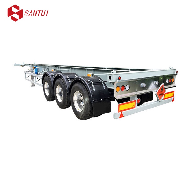 20-40 Ton Steel 3Axle Chassis Skeleton Skeletal Semi-Trailer
