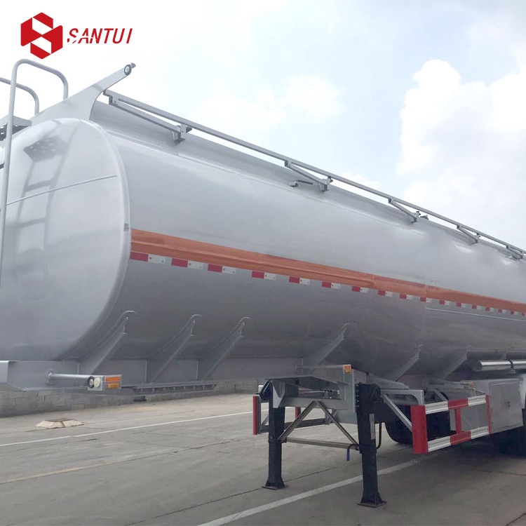 Compartments 3 Axles 45000 Liters Petrol Oil Diesel Fuel Tank Semi Trailer Tanker Trailers New / Refurbished Tank Semi-Trailer