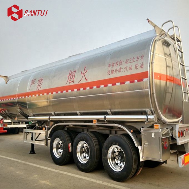 Compartments 3 Axles 45000 Liters Petrol Oil Diesel Fuel Tank Semi Trailer Tanker Trailers New / Refurbished Tank Semi-Trailer