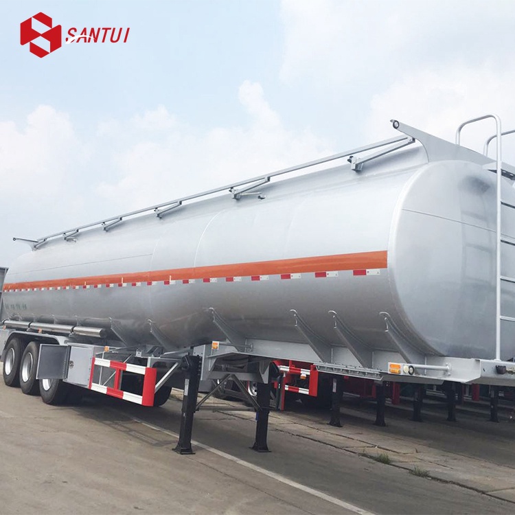 Compartments 3 Axles 45000 Liters Petrol Oil Diesel Fuel Tank Semi Trailer Tanker Trailers New / Refurbished Tank Semi-Trailer