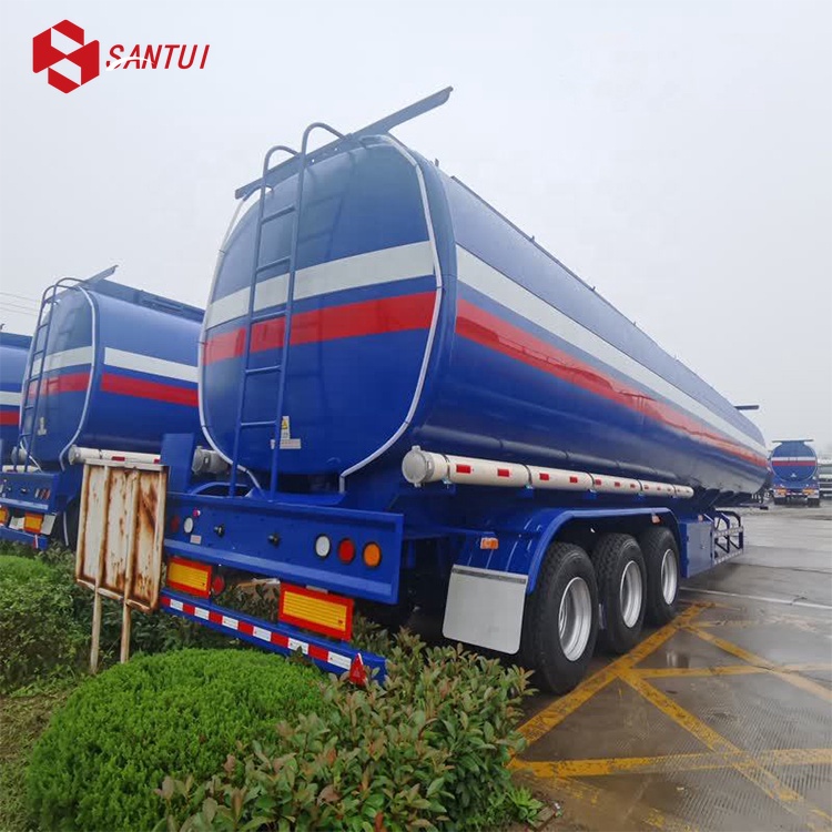 Oil tanker semi-trailer / Diesel and gasoline transportation semi-trailer / 12R22.5 tires