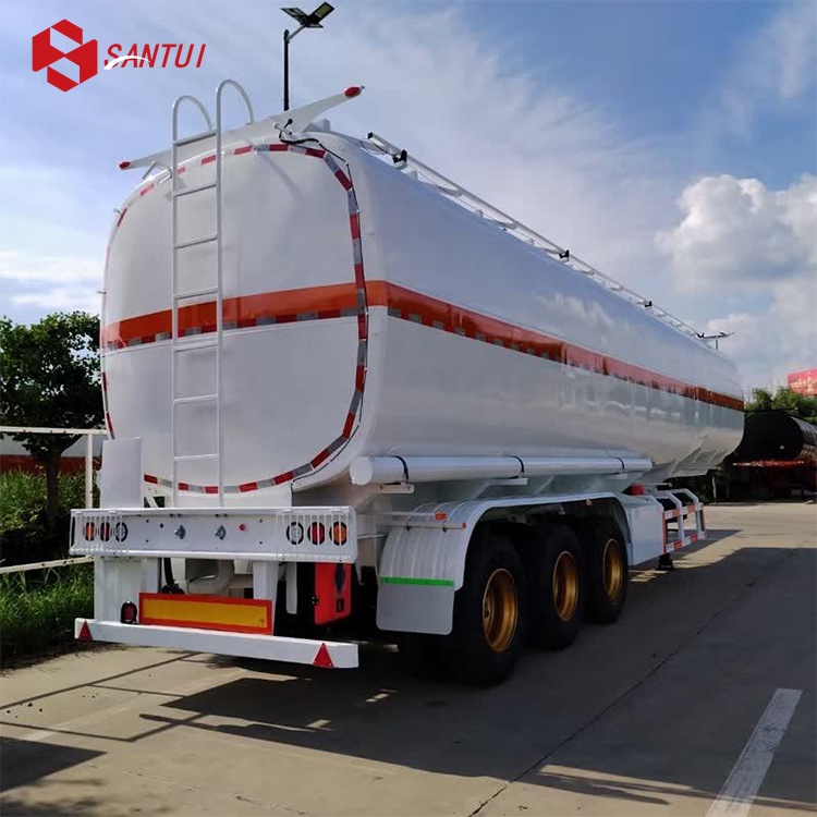 Oil tanker semi-trailer / Diesel and gasoline transportation semi-trailer / 12R22.5 tires