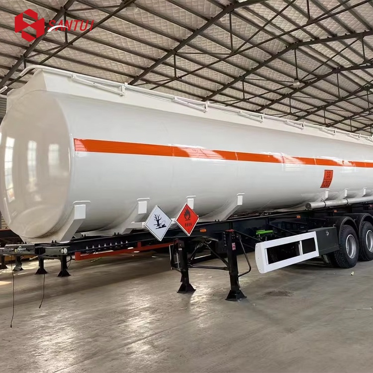 45000L Steel Transport Tank Semi Trailer 45 M3 Tanker Trailer Chemical Liquid Transport Tanker Trailer