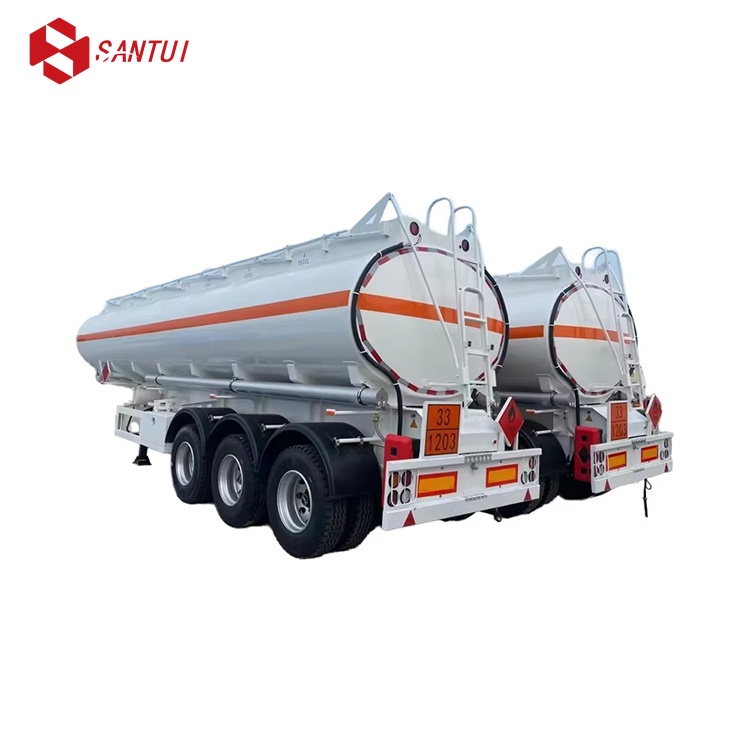 45000L Steel Transport Tank Semi Trailer 45 M3 Tanker Trailer Chemical Liquid Transport Tanker Trailer