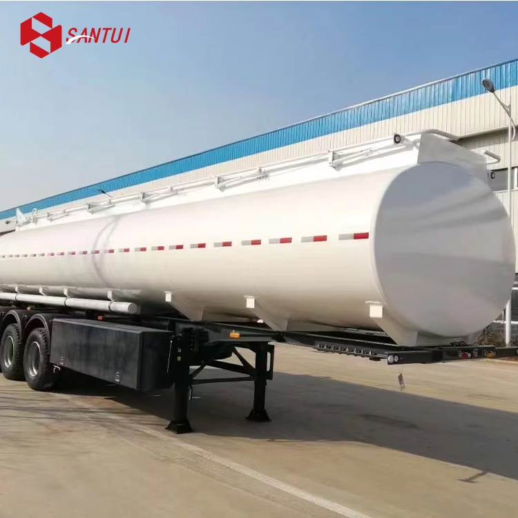 45000L Steel Transport Tank Semi Trailer 45 M3 Tanker Trailer Chemical Liquid Transport Tanker Trailer