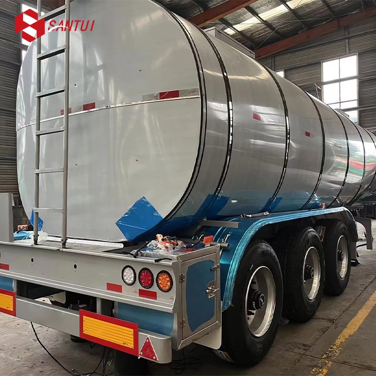 New / Refurbished 3- Axles Tank Truck 45000 Liters Steel Tanker Trailer