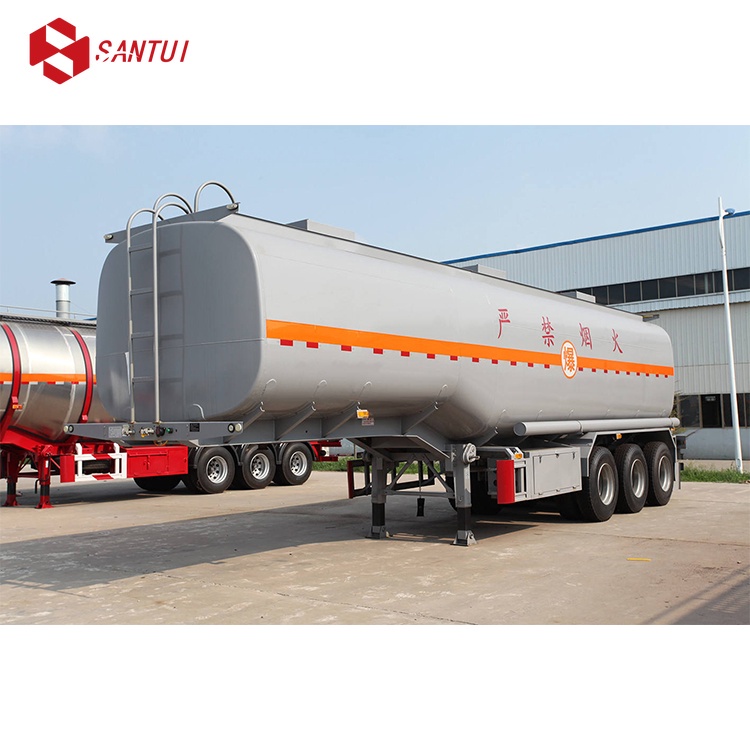 Customized Aluminum Alloy Fuel Tanker Semi Trailer / 2/3/4 Axles Tanker Semi Trailer