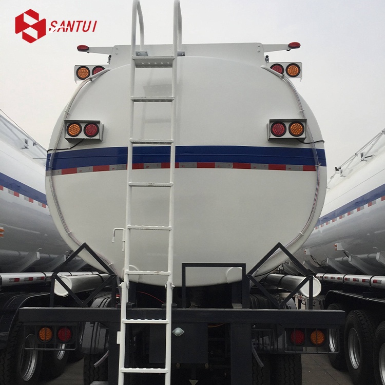 Customized Aluminum Alloy Fuel Tanker Semi Trailer / 2/3/4 Axles Tanker Semi Trailer
