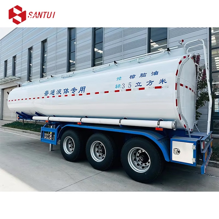 Customized Aluminum Alloy Fuel Tanker Semi Trailer / 2/3/4 Axles Tanker Semi Trailer