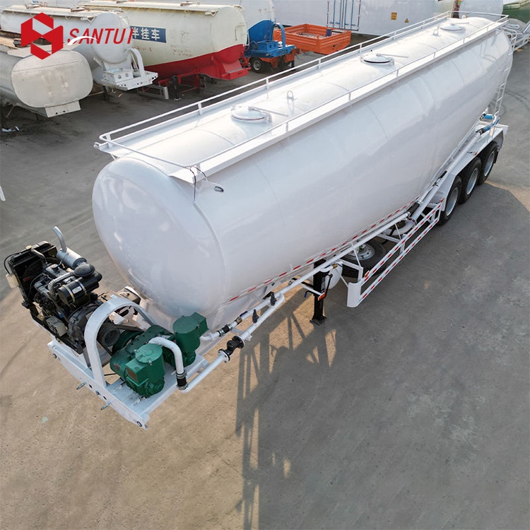3‑AXLE 58m³ Powder Tanker Semi-Trailer /  New / Refurbished Tank Semi-Trailer