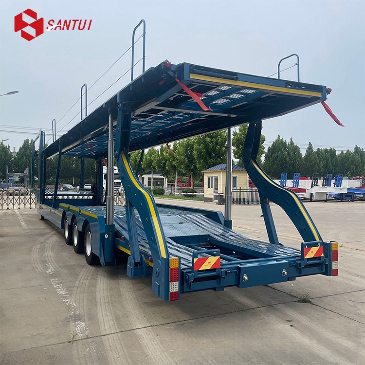 10 Car Hauler Carrier Semi Trailer/ 8 Cars Heavy Duty Transport Car Semi Trailer