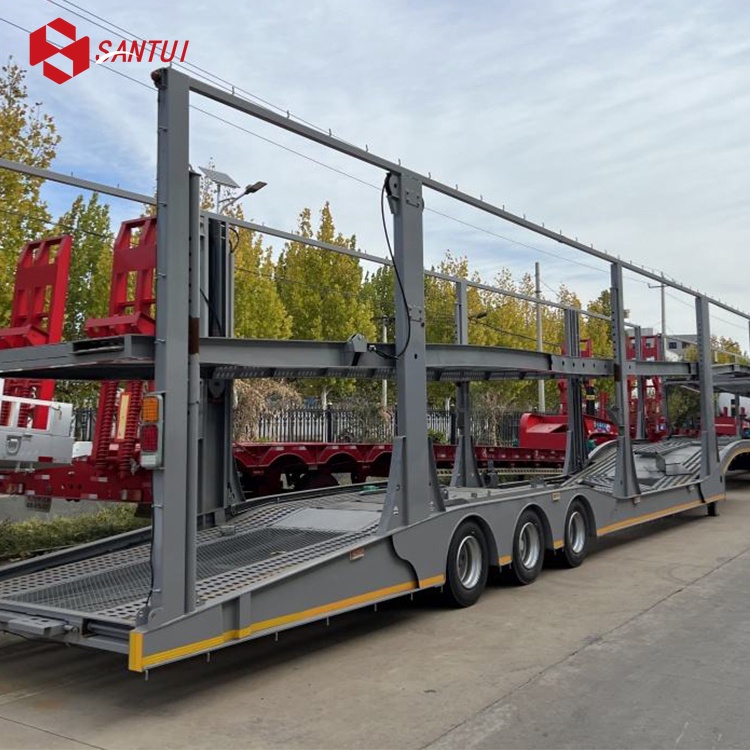Factory Direct  3 Axles Car Carrier Semi-Trailer /Load 8 Cars