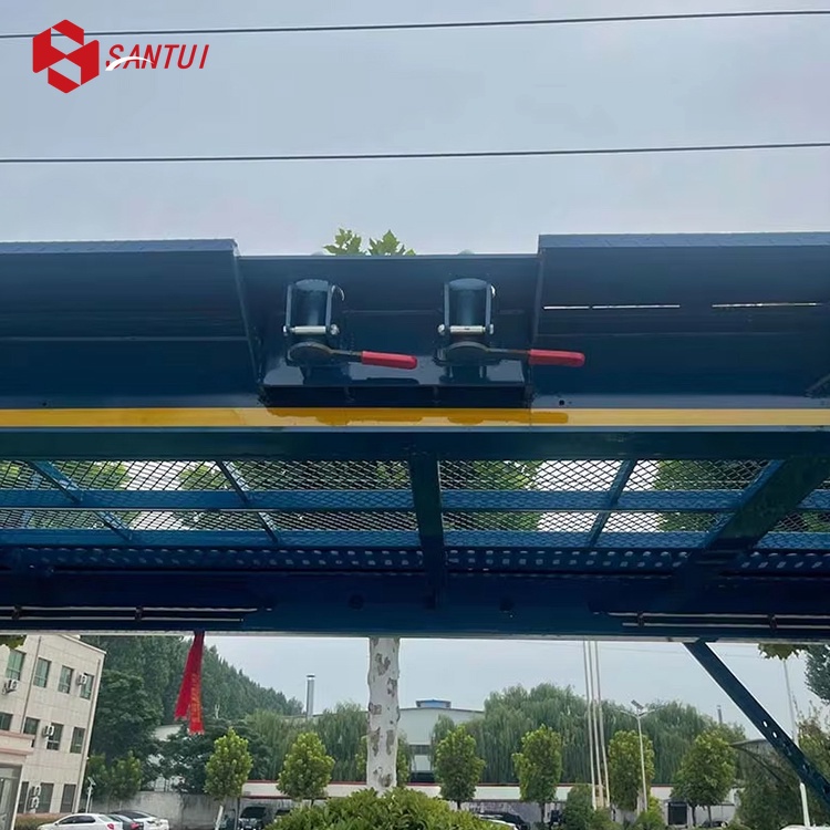 20m Steel Car Carrier Transport Semi Trailer / 2-Axles Car Transporter Trailer