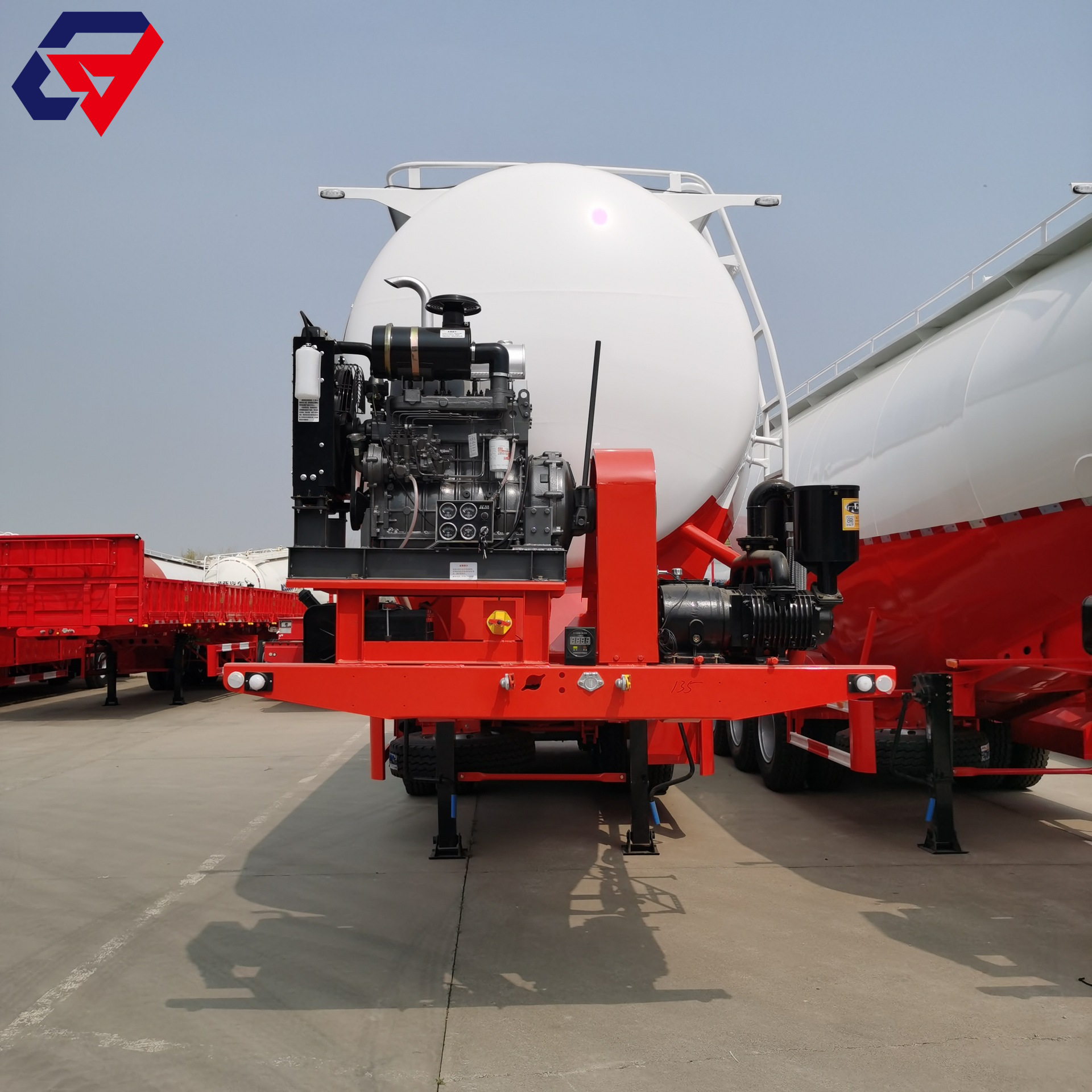 3 Axle Bulk Cement Tanker Trailer