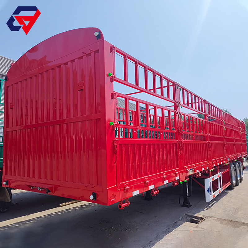 Fence Semi Trailer 60 Tons Cargo Transport Trailers
