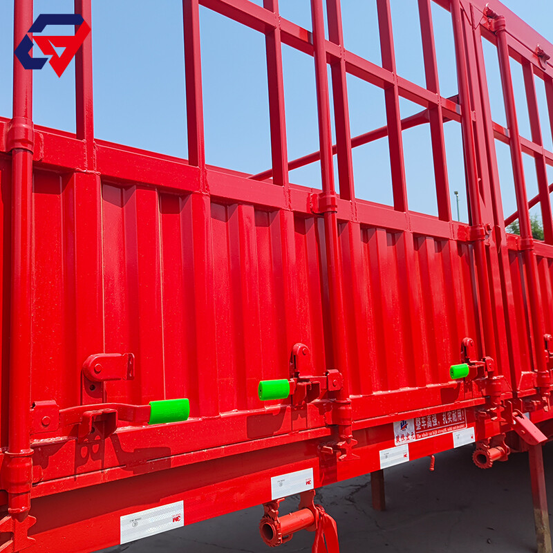 Fence Semi Trailer 60 Tons Cargo Transport Trailers
