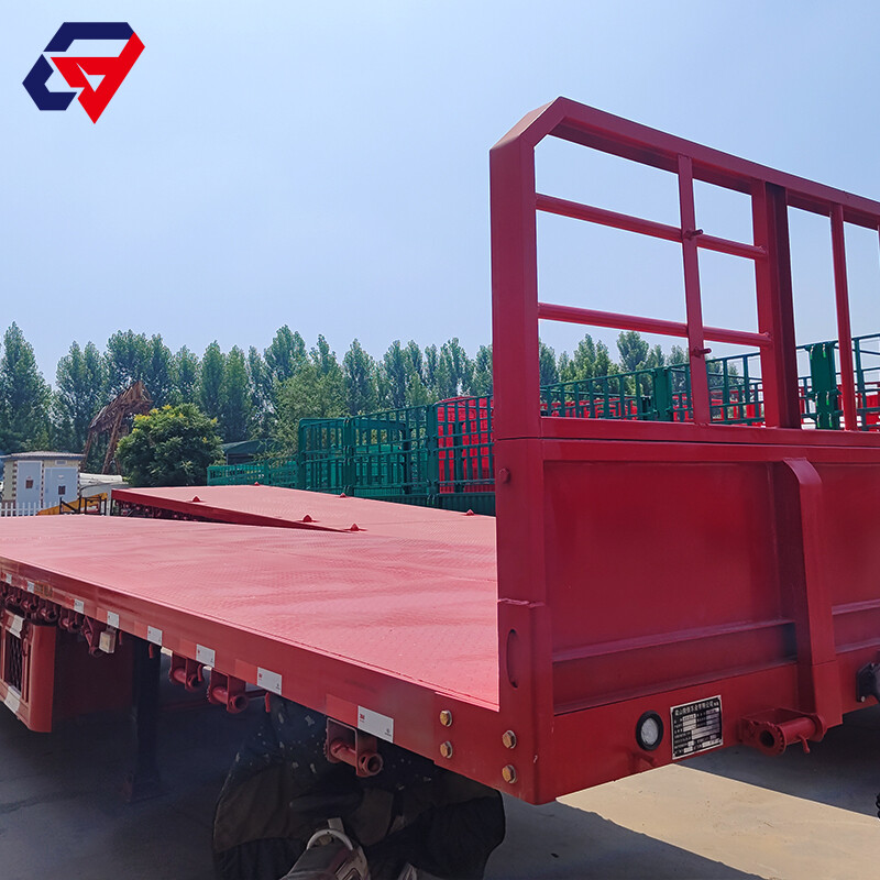 Heavy Truck 3 4 5 Axles Container Flatbed Trailer