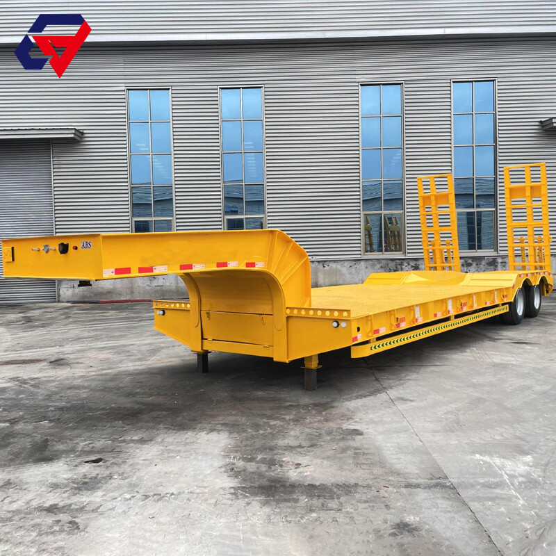 2 Axle 50 Ton Low Bed Semi Trailer