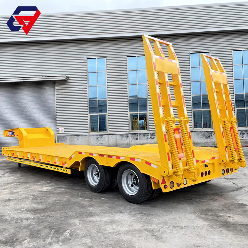 2 Axle 50 Ton Low Bed Semi Trailer