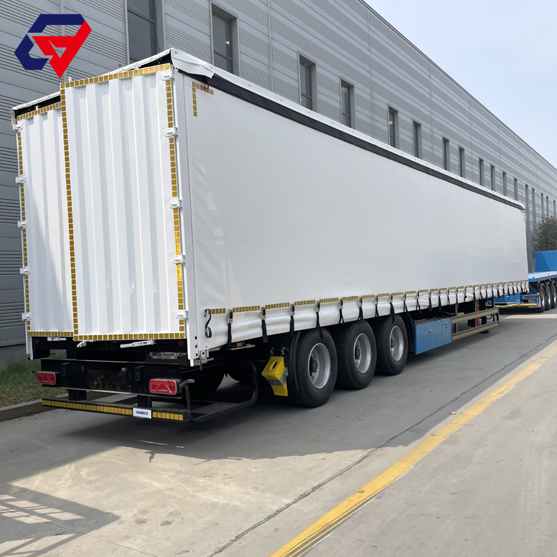 3 Axle Side Curtain Semi Trailer