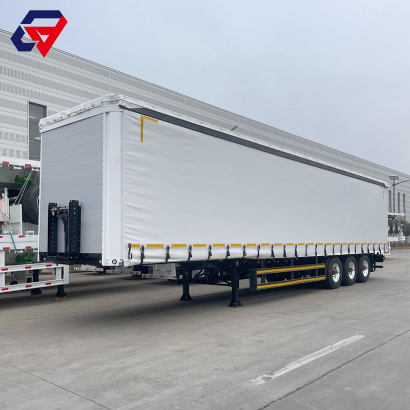 3 Axle Side Curtain Semi Trailer