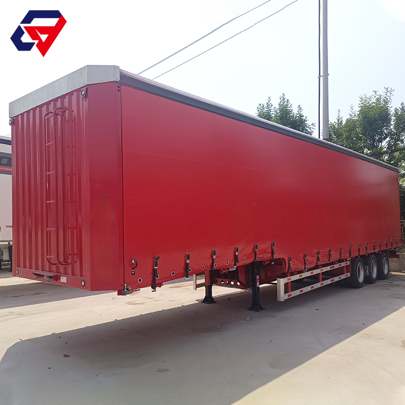 Corn Transport Curtain Side Semi Trailer