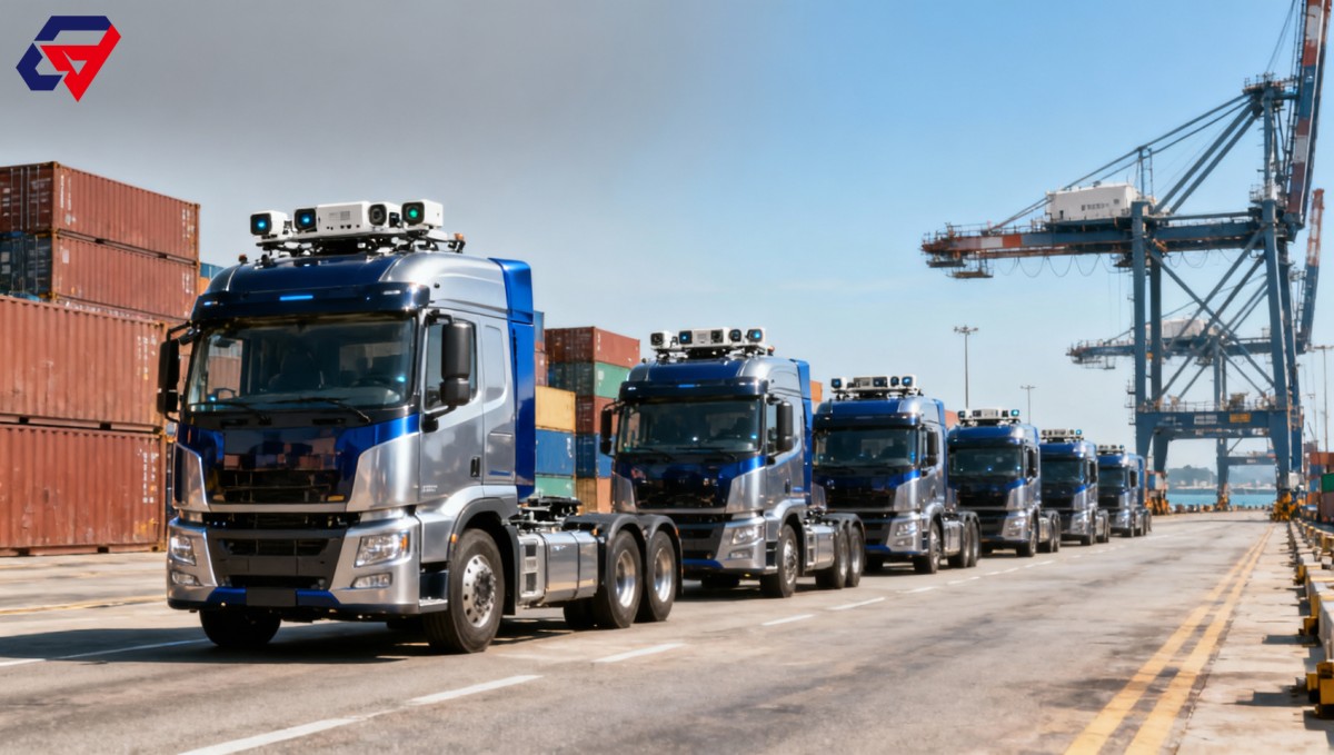 Hong Kong Kwai Tsing Terminal Deploys Chinese Autonomous Trucks
