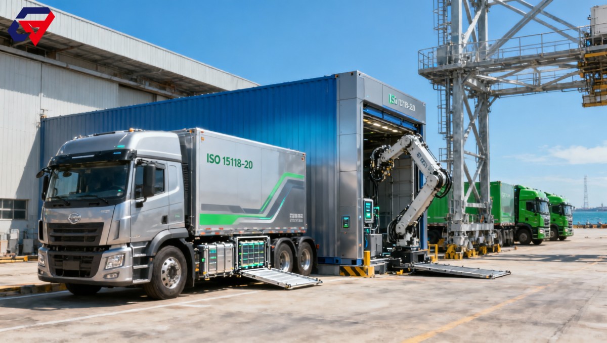 Ningbo Port Launches International Standard-Compatible EV Heavy-Duty Truck Battery Swap Hub