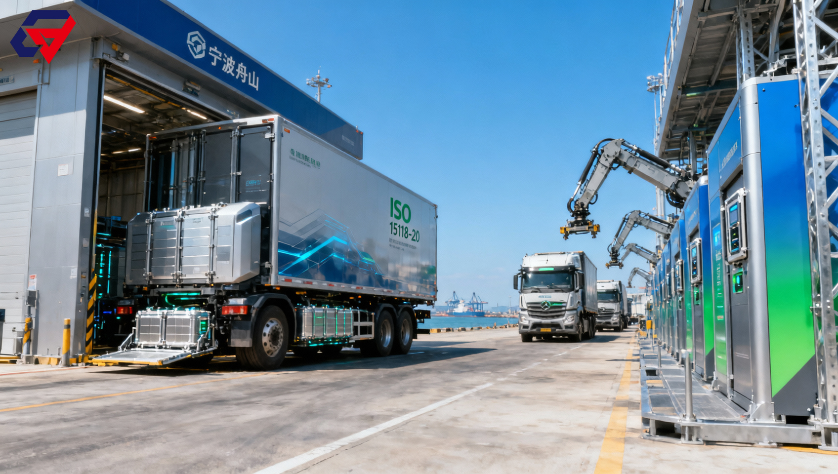 Ningbo Port Launches International Standard-Compatible EV Heavy-Duty Truck Battery Swap Hub