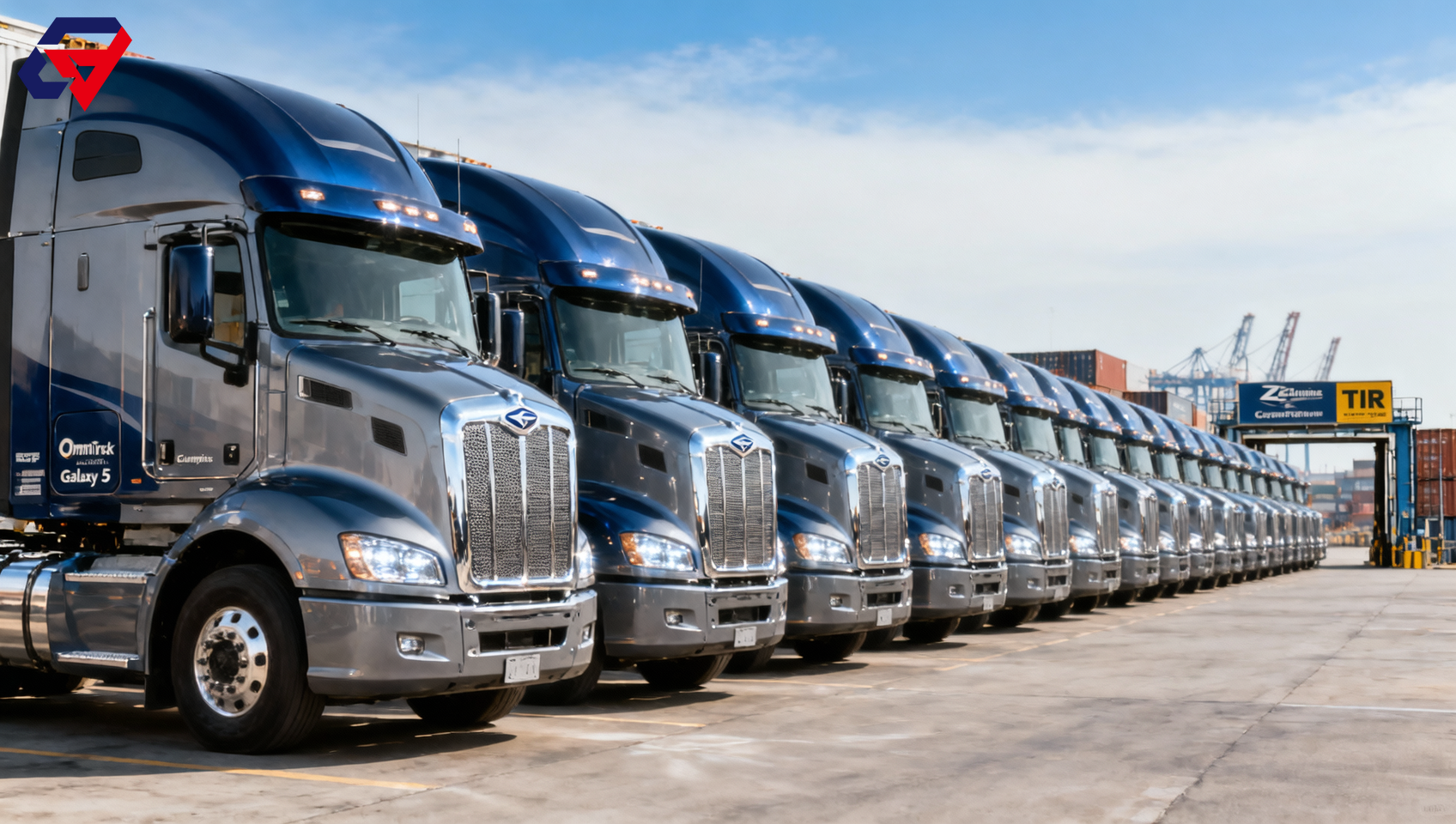 OmniTruck Galaxy 5 Fuel Tractor Trucks Delivered to Qingdao TIR Route OmniTruck Galaxy 5 Fuel Tractor Trucks Delivered to Qingdao TIR Route