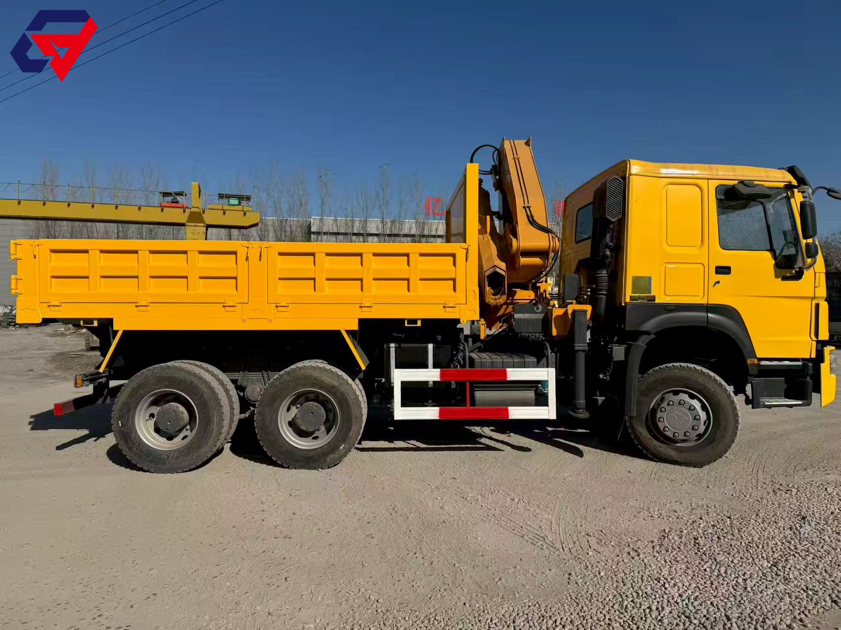 HOWO 6×4 Knuckle Boom Dump Truck-mounted Crane