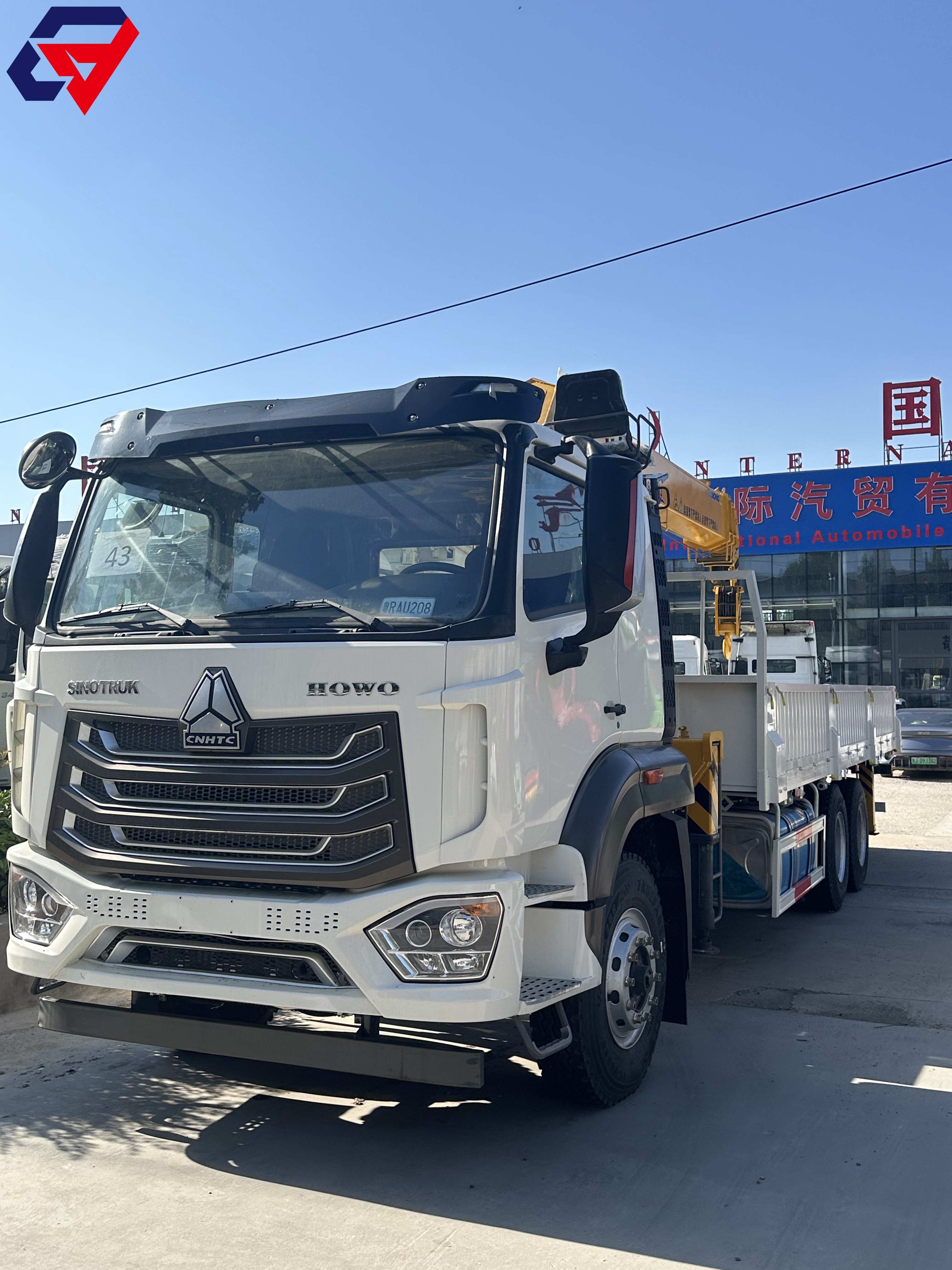 HOWO 6×4 12Ton XCMG Straight Boom Crane